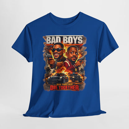 Bad Boys Movie Poster Tee — "Ride Together, Die Together" Graphic T-Shirt