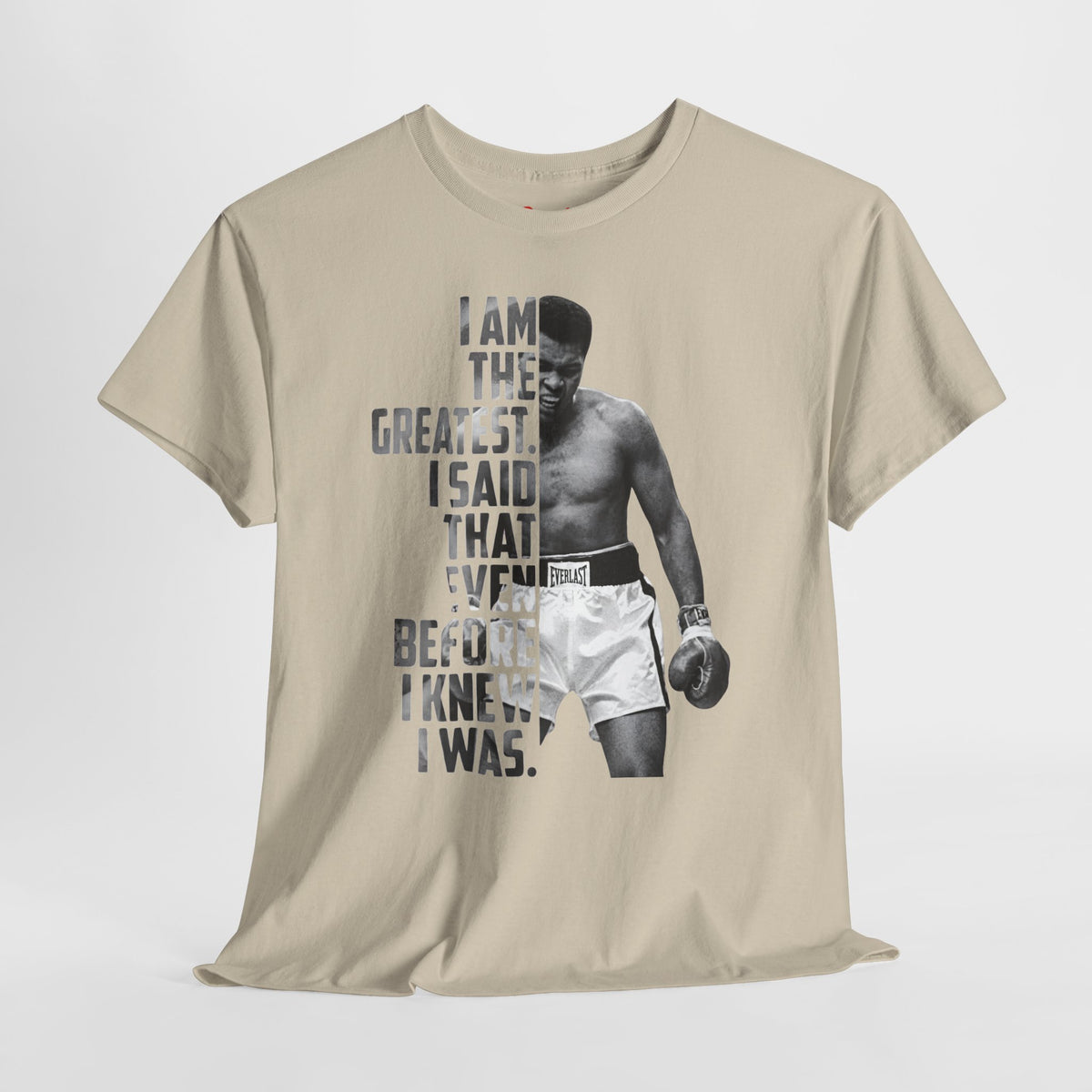 Boxing Champion Quote Tee — "I Am The Greatest" Graphic T‑Shirt