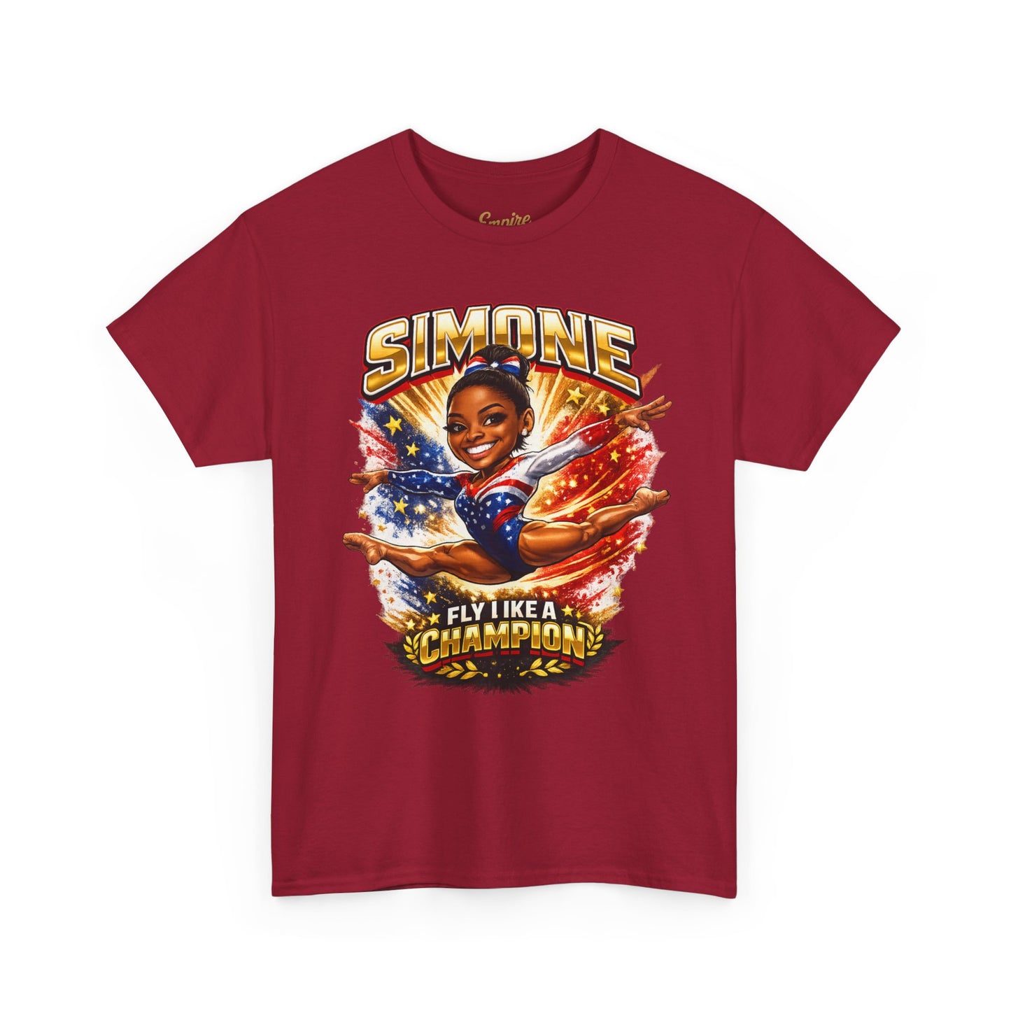 Simone Champion Gymnastics T-Shirt — "Fly Like a Champion" Tribute Tee