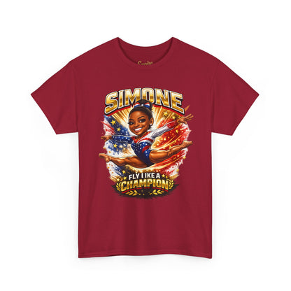 Simone Champion Gymnastics T-Shirt — "Fly Like a Champion" Tribute Tee
