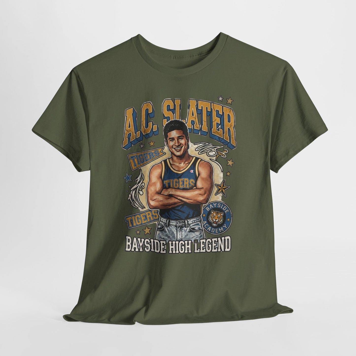 AC Slater Bayside High Legend Tee — Saved by the Bell Retro Football Shirt