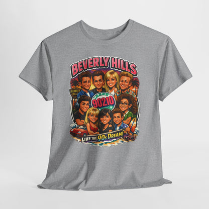 90s TV Cast Graphic Tee — 'Beverly Hills 90210' Retro Reunion Shirt
