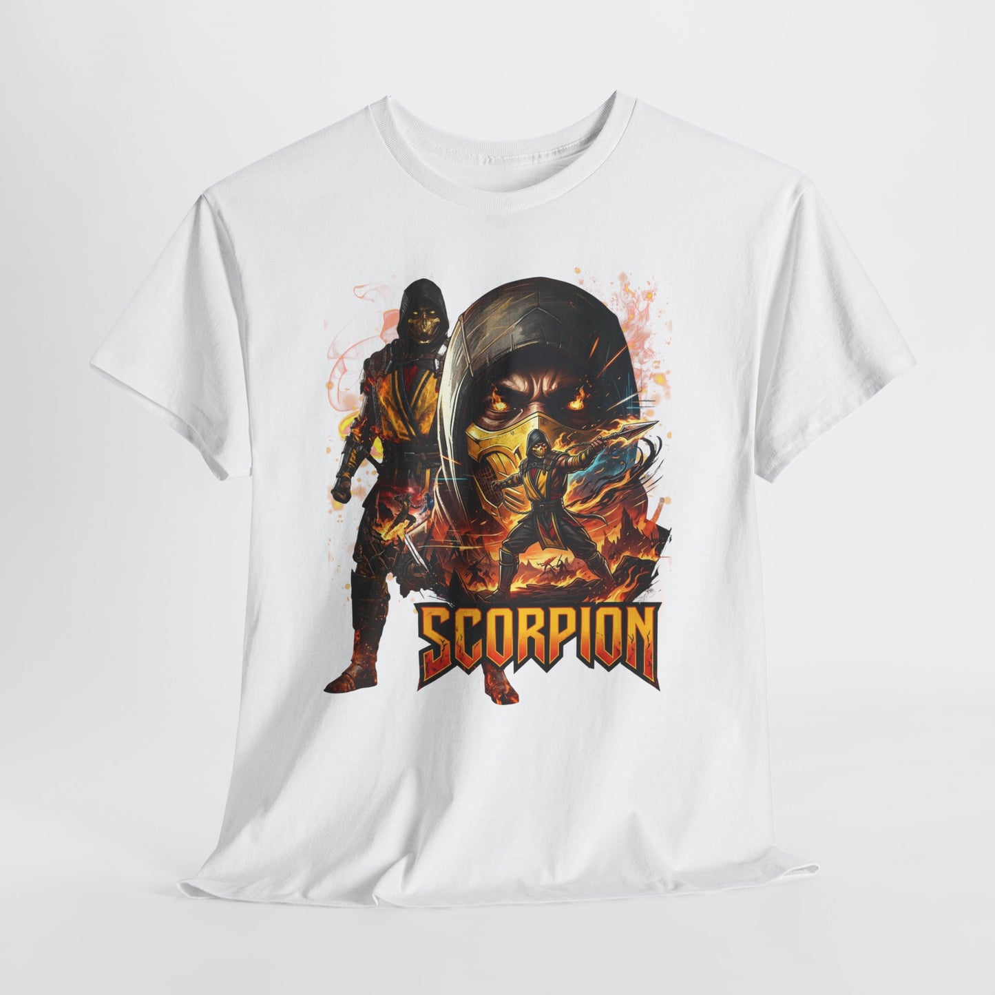 Scorpion Video Game Tee - Retro Fighter Graphic Shirt