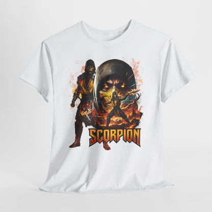Scorpion Video Game Tee - Retro Fighter Graphic Shirt