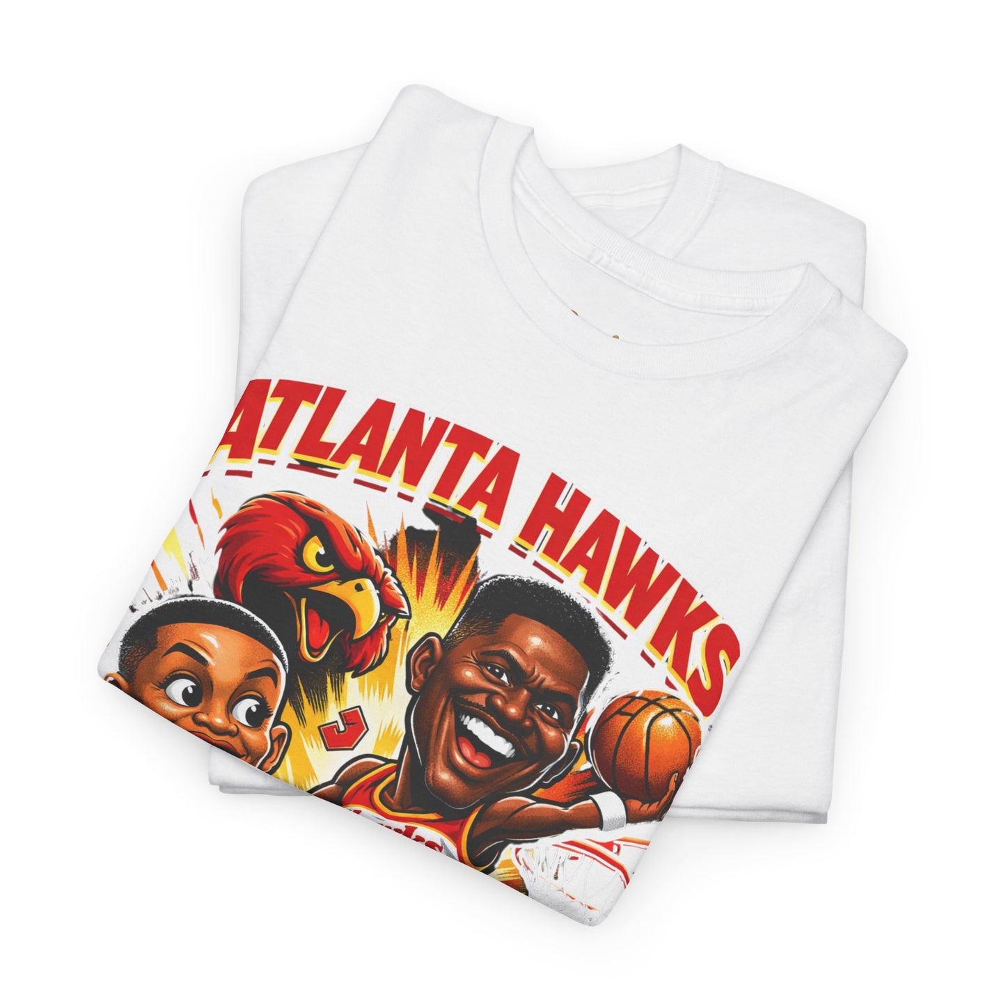 Atlanta Hawks 'Spud & Nique' Graphic Tee — Retro Basketball Fans Shirt