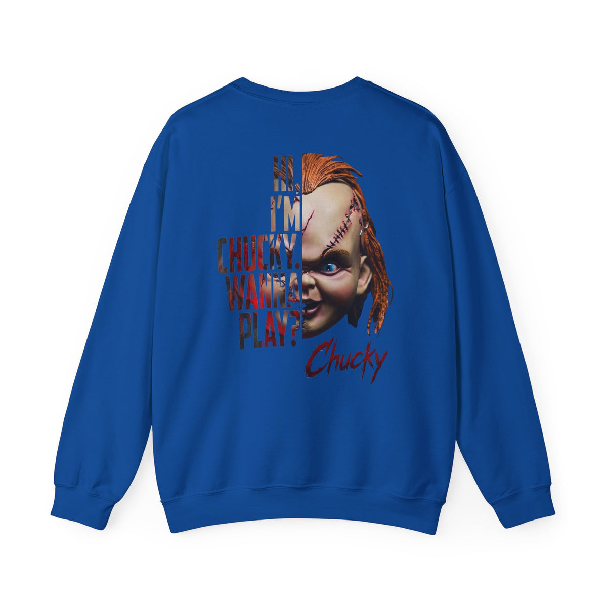 Chucky Horror Movie Graphic Crewneck Sweatshirt