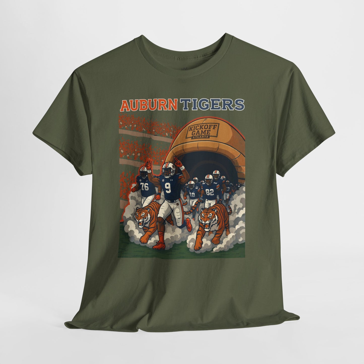 Auburn Tigers Graphic Tee - Unisex Heavy Cotton Shirt for Game Day, Sports Fans, Birthday Gifts, Tailgating, College Spirit