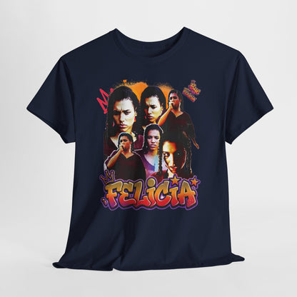 Bye Felicia Graphic Tee — Retro Movie Collage Portrait T-Shirt
