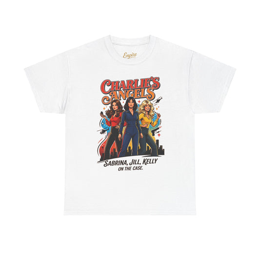 Charlie’s Angels Graphic Tee — Sabrina, Jill, Kelly Retro Movie Shirt