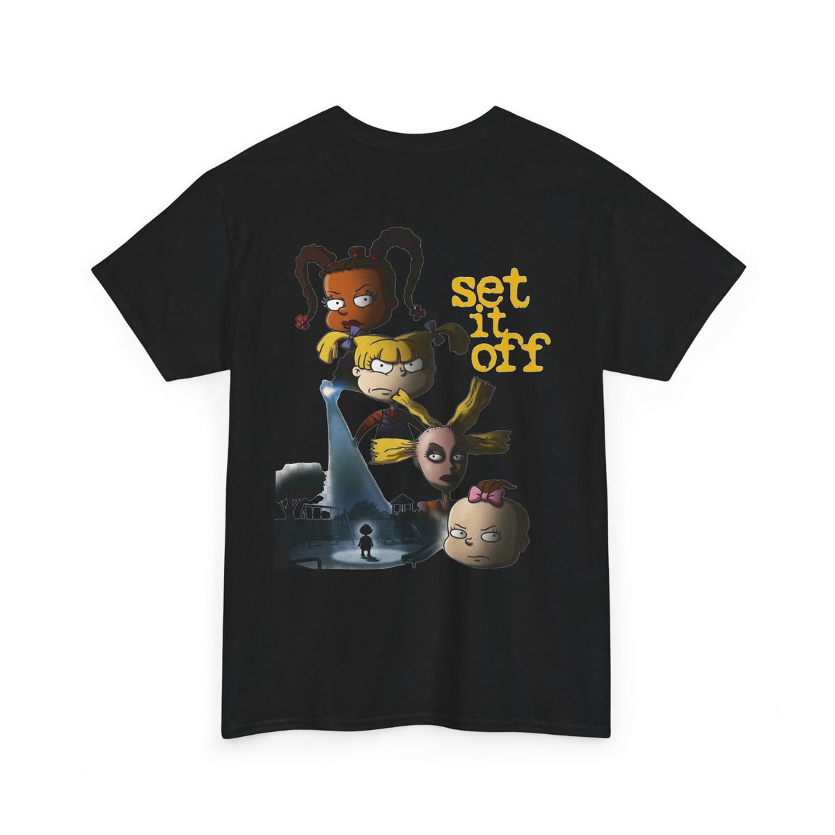 Set It Off "Girls of Rugrats" Tee — Retro Dark Cartoon T-Shirt