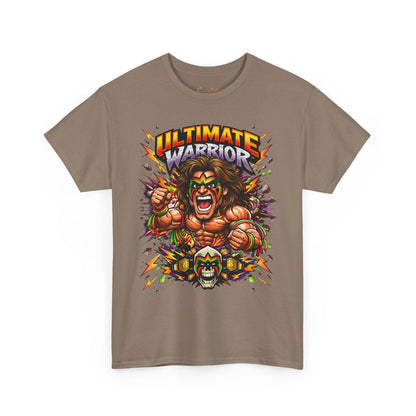 Ultimate Warrior Graphic Tee — Retro Wrestling Mascot T-Shirt