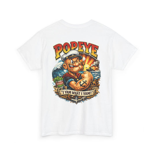 Popeye Graphic Tee — "I Yam What I Yam" Vintage Cartoon T-Shirt