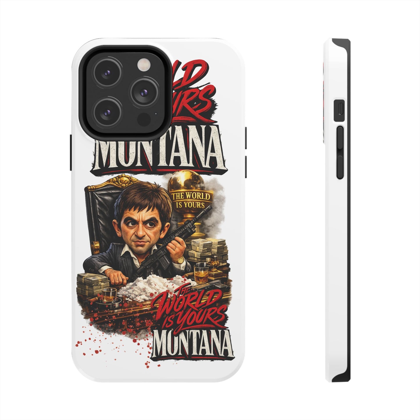 Tony Montana "The World Is Yours" Vintage Caricature Tough Phone Case