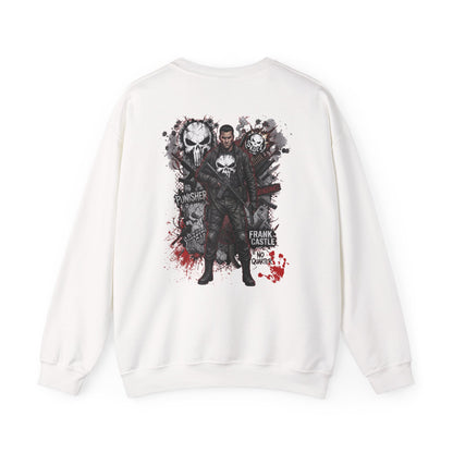Punisher Graphic Crewneck Sweatshirt — Frank Castle Skull Design