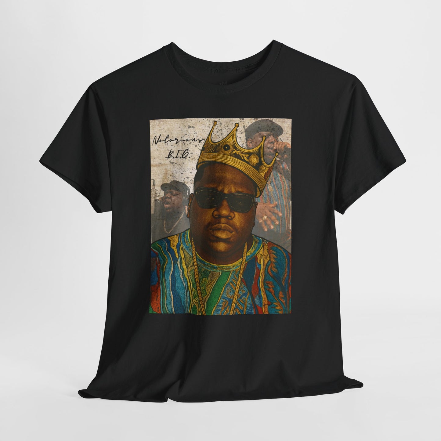 Retro Biggie Smalls Hip-Hop Icon Unisex Heavy Cotton Tee