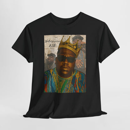 Retro Biggie Smalls Hip-Hop Icon Unisex Heavy Cotton Tee