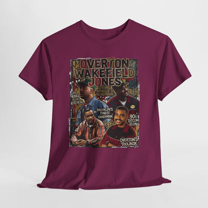 Vintage Living Single Collage T‑Shirt — Overton Wakefield Jones Graphic Tee