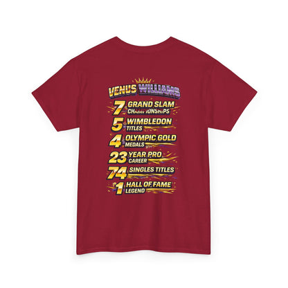 Queen V Tennis Tee — "Queen V" Venus Williams Tribute Shirt