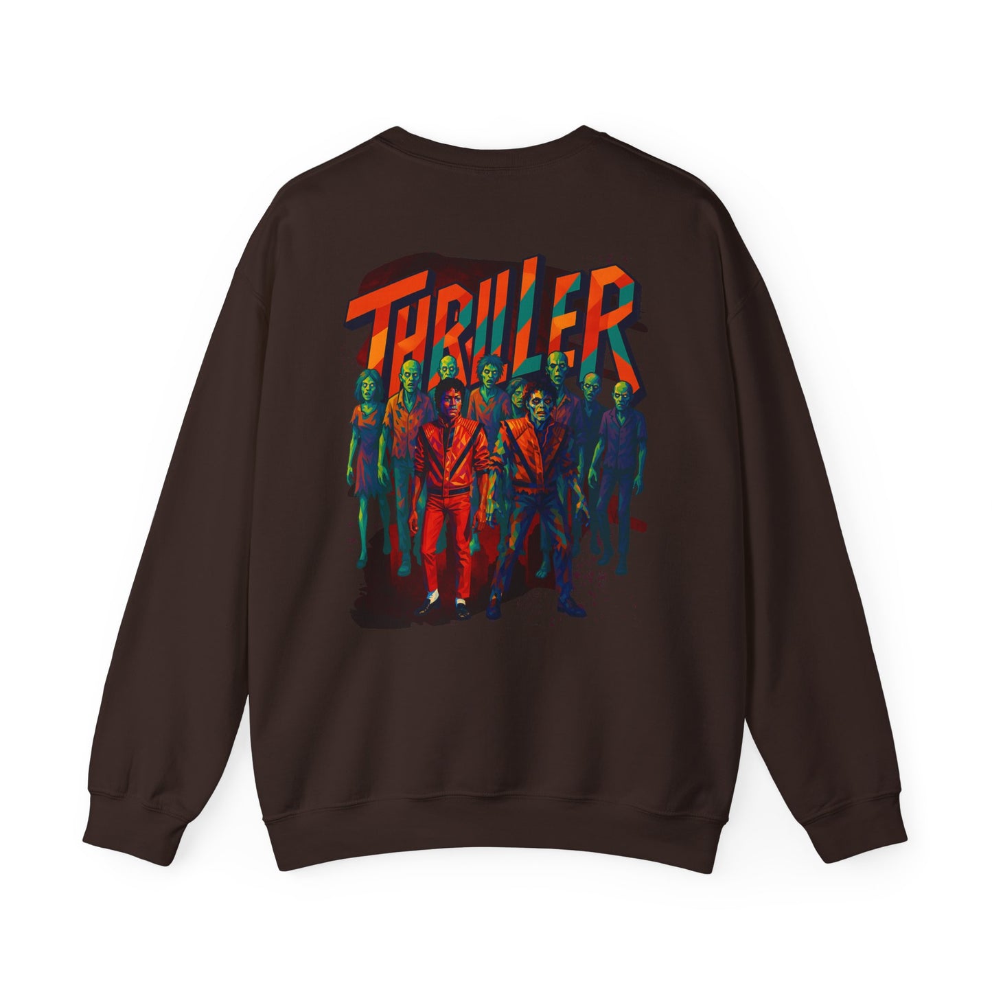 MJ Thriller Graphic Sweatshirt — Retro Michael Jackson Inspired Crewneck