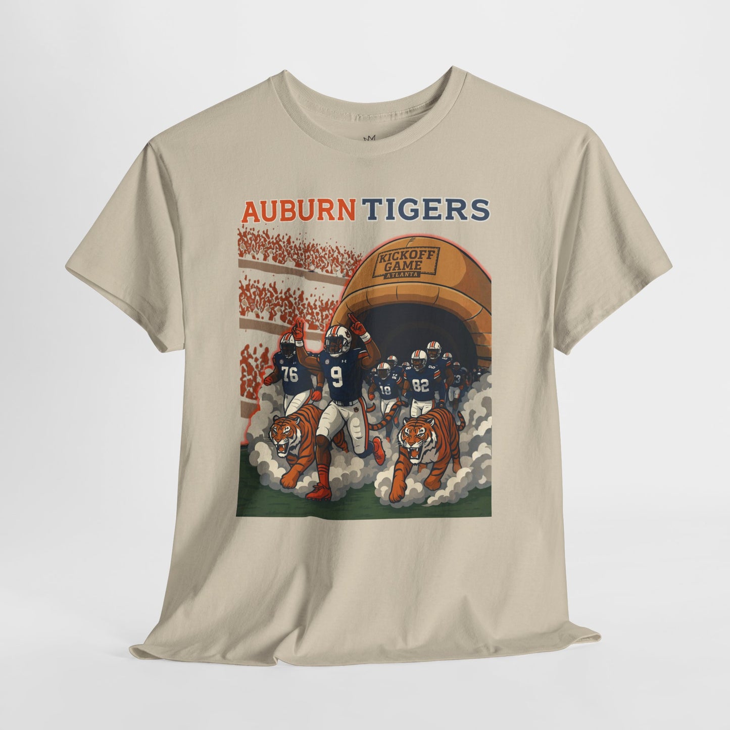 Auburn Tigers Graphic Tee - Unisex Heavy Cotton Shirt for Game Day, Sports Fans, Birthday Gifts, Tailgating, College Spirit