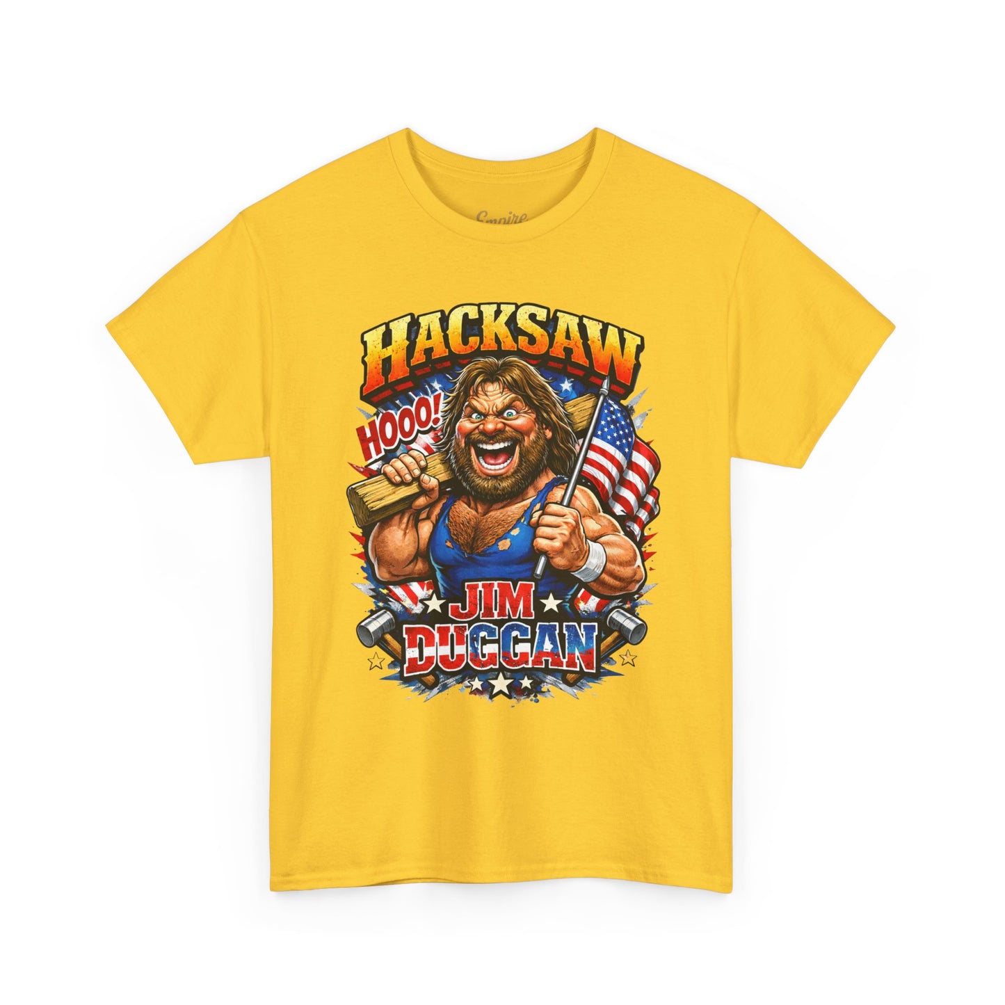 Jim Duggan “Hacksaw” Graphic Tee – Retro Wrestling Fan Shirt