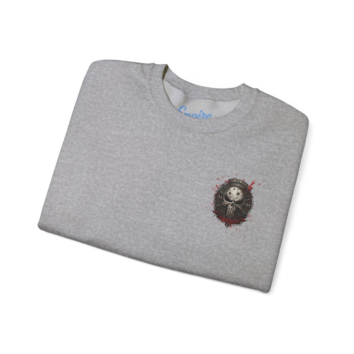 Punisher Graphic Crewneck Sweatshirt — Frank Castle Skull Design