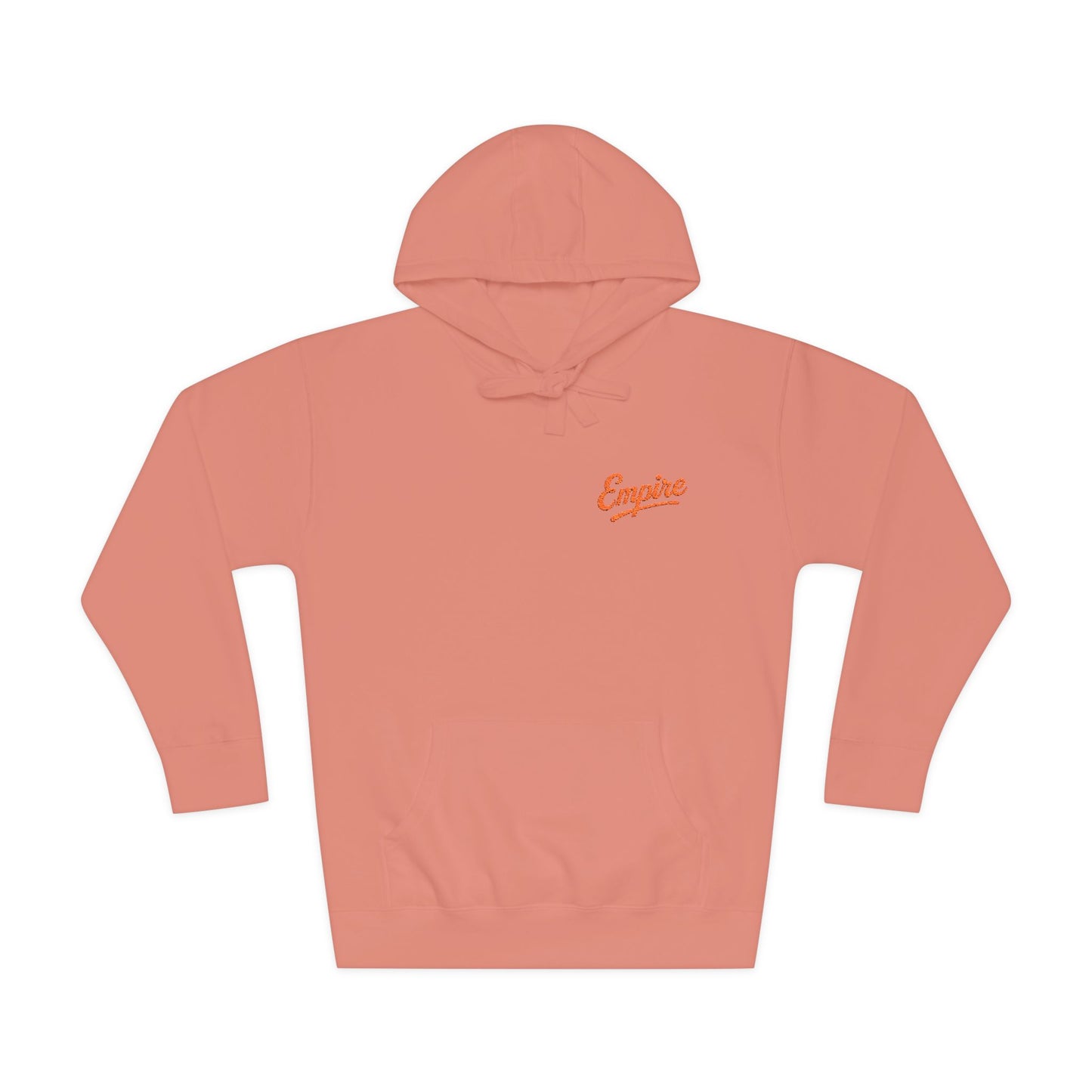 Empire Signature Embroidered Hoodie — Minimal Fleece with Orange 'Empire' Logo