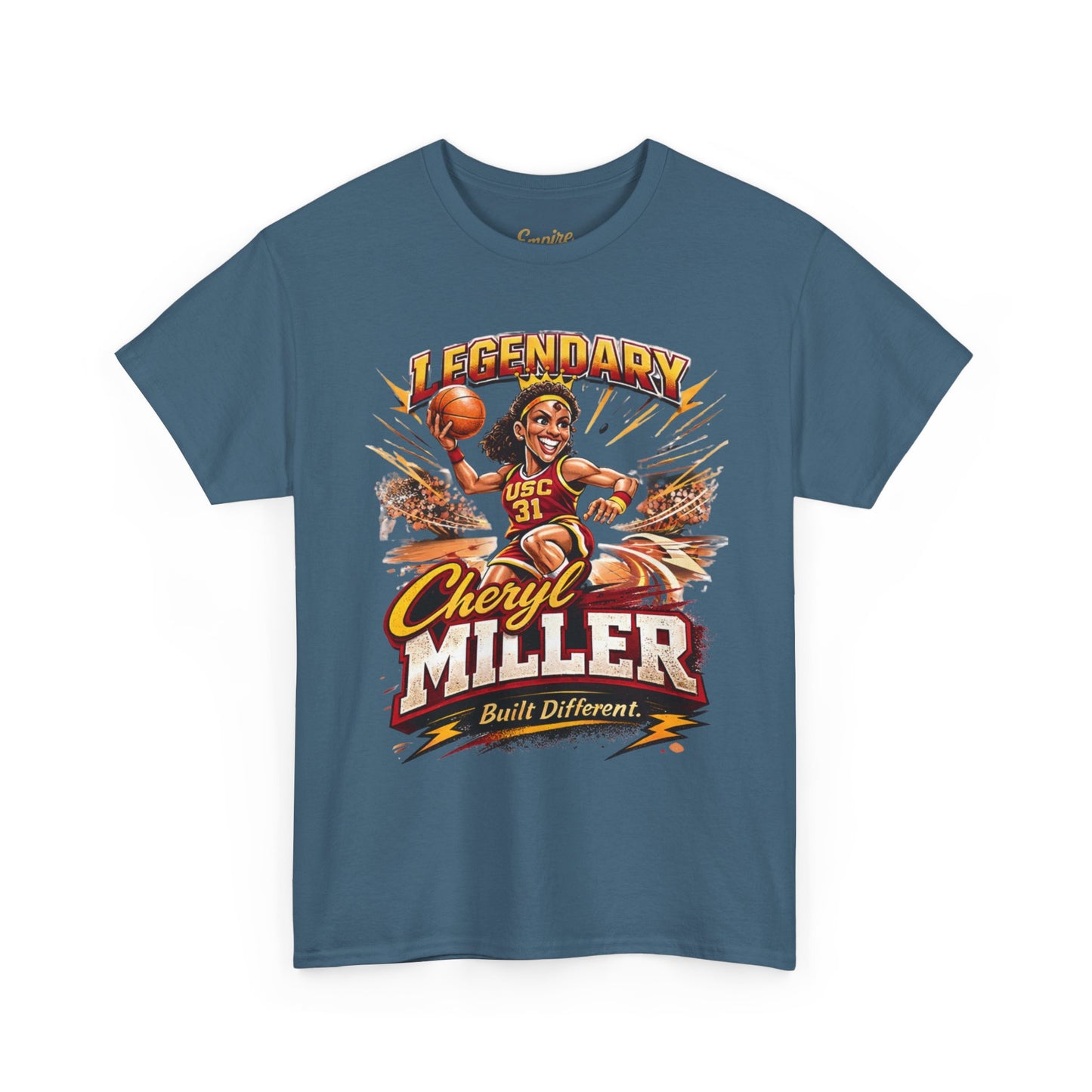 Legendary Cheryl Miller Basketball T-Shirt — 4x NCAA Champion, 1984 Gold Medalist