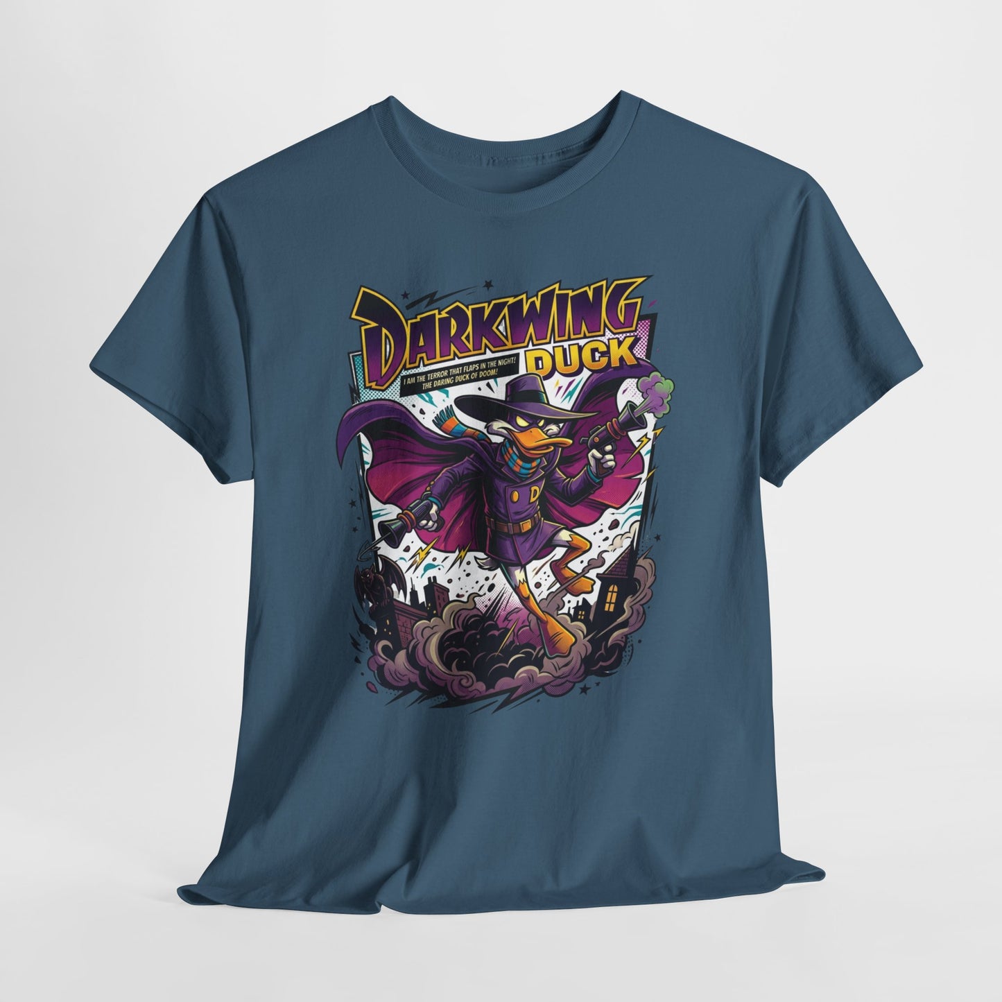 Darkwing Duck Graphic Tee — Retro Cartoon Superhero Shirt