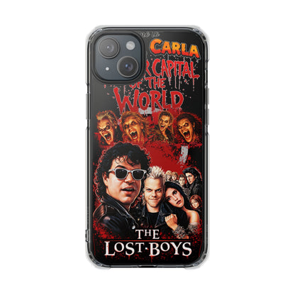 The Lost Boys Clear Magnetic Phone Case – Retro Vampire Movie Collage