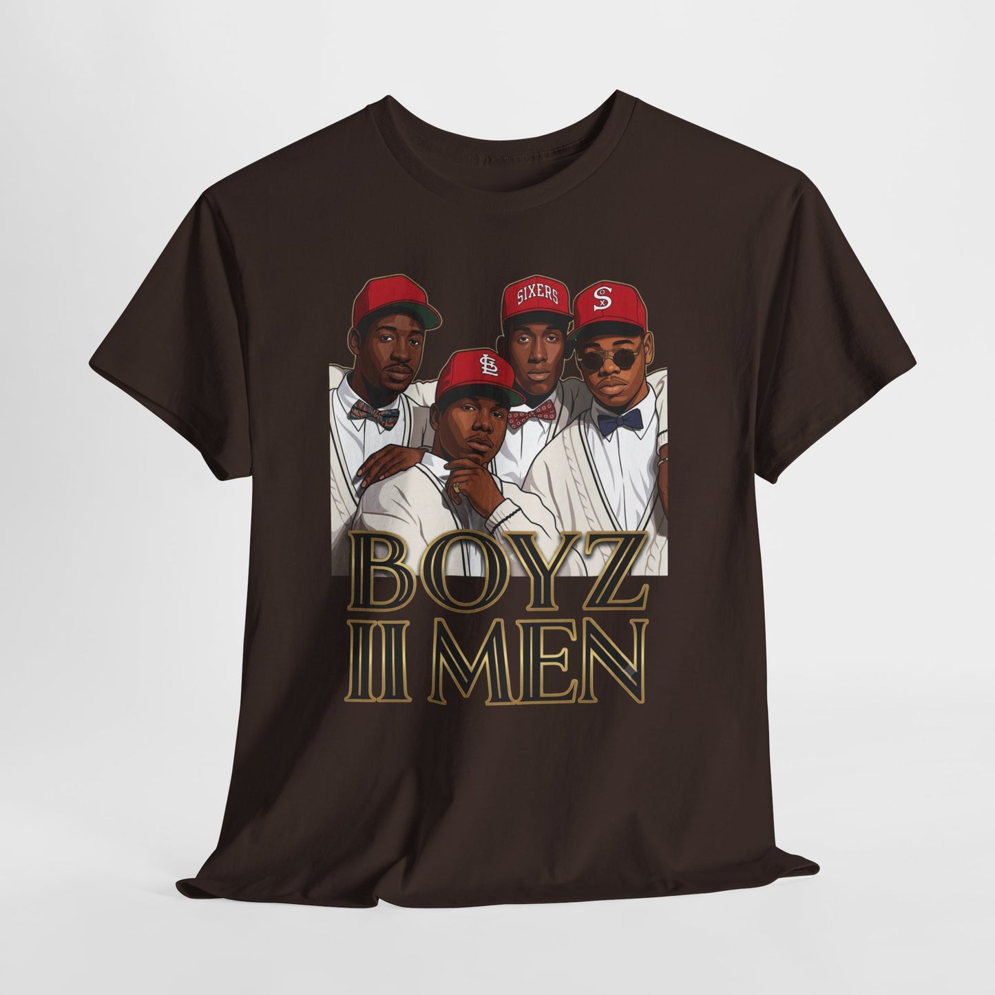 Boyz II Men Classic Portrait Graphic Tee - Retro R&B 90s Style