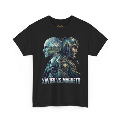 Xavier vs Magneto Graphic Tee — Retro Comic Mutant Showdown T-Shirt