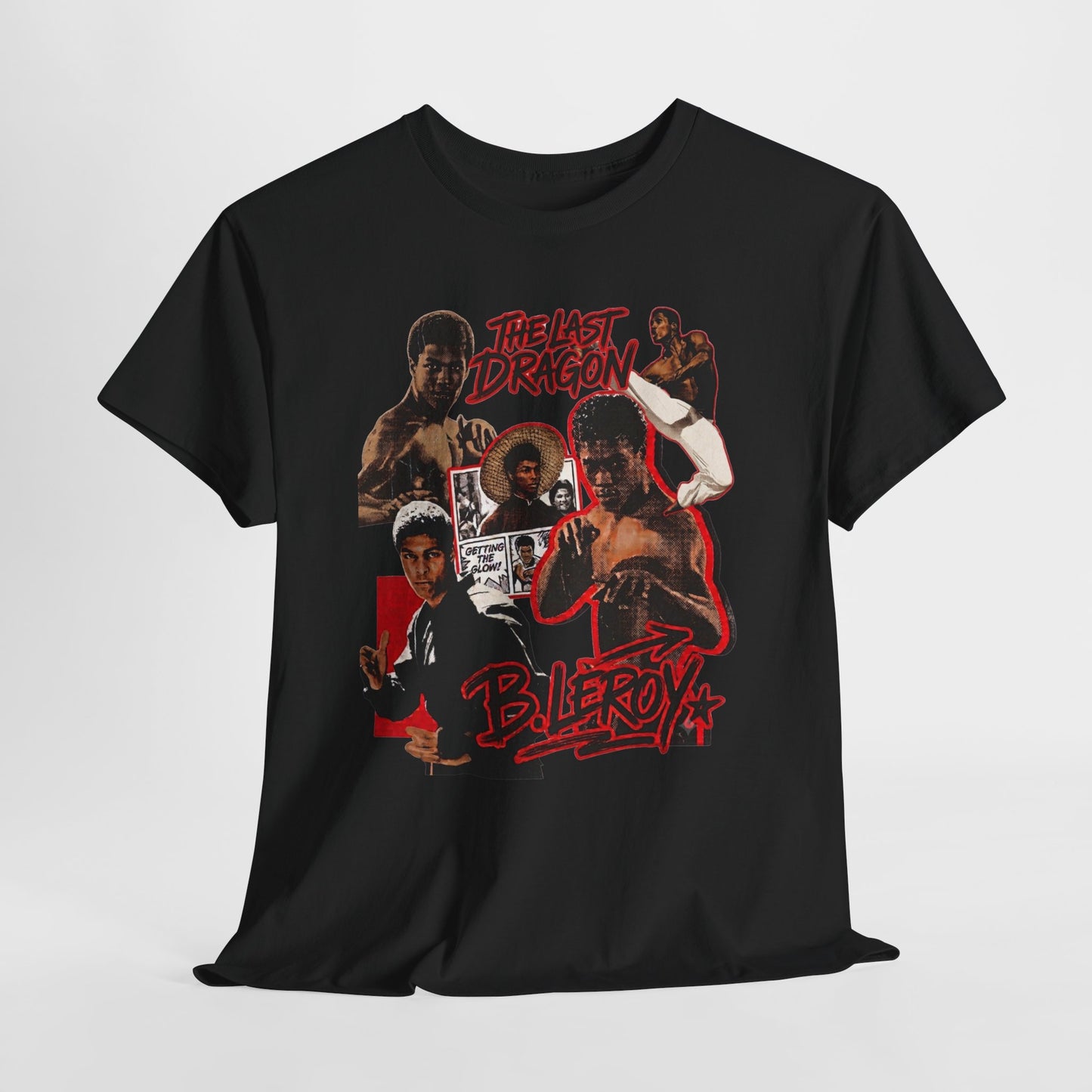 The Last Dragon Collage Tee — Retro Martial Arts Movie Poster T-Shirt