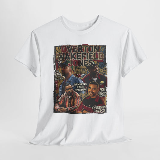 Vintage Living Single Collage T‑Shirt — Overton Wakefield Jones Graphic Tee