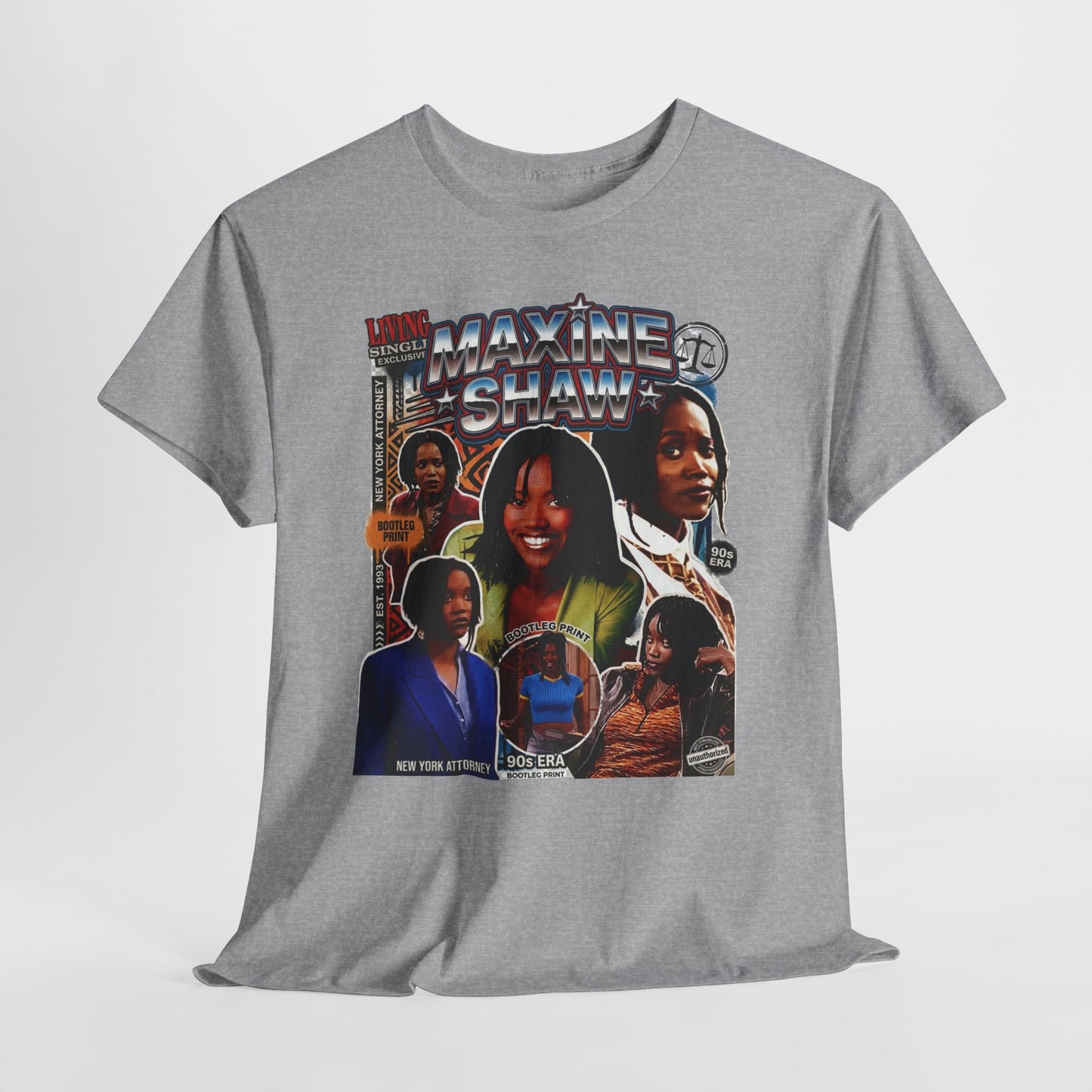 Maxine Shaw Retro Collage T‑Shirt — Vintage 90s TV Sitcom Graphic Tee