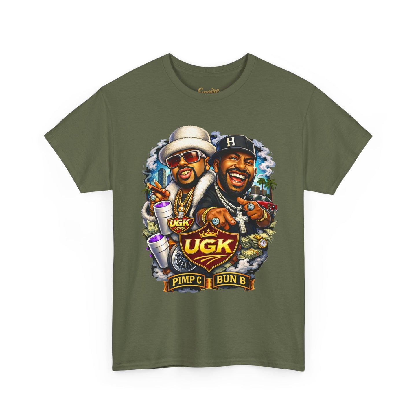 UGK Pimp & Bun B Graphic T-Shirt — Retro Hip Hop Tribute Tee