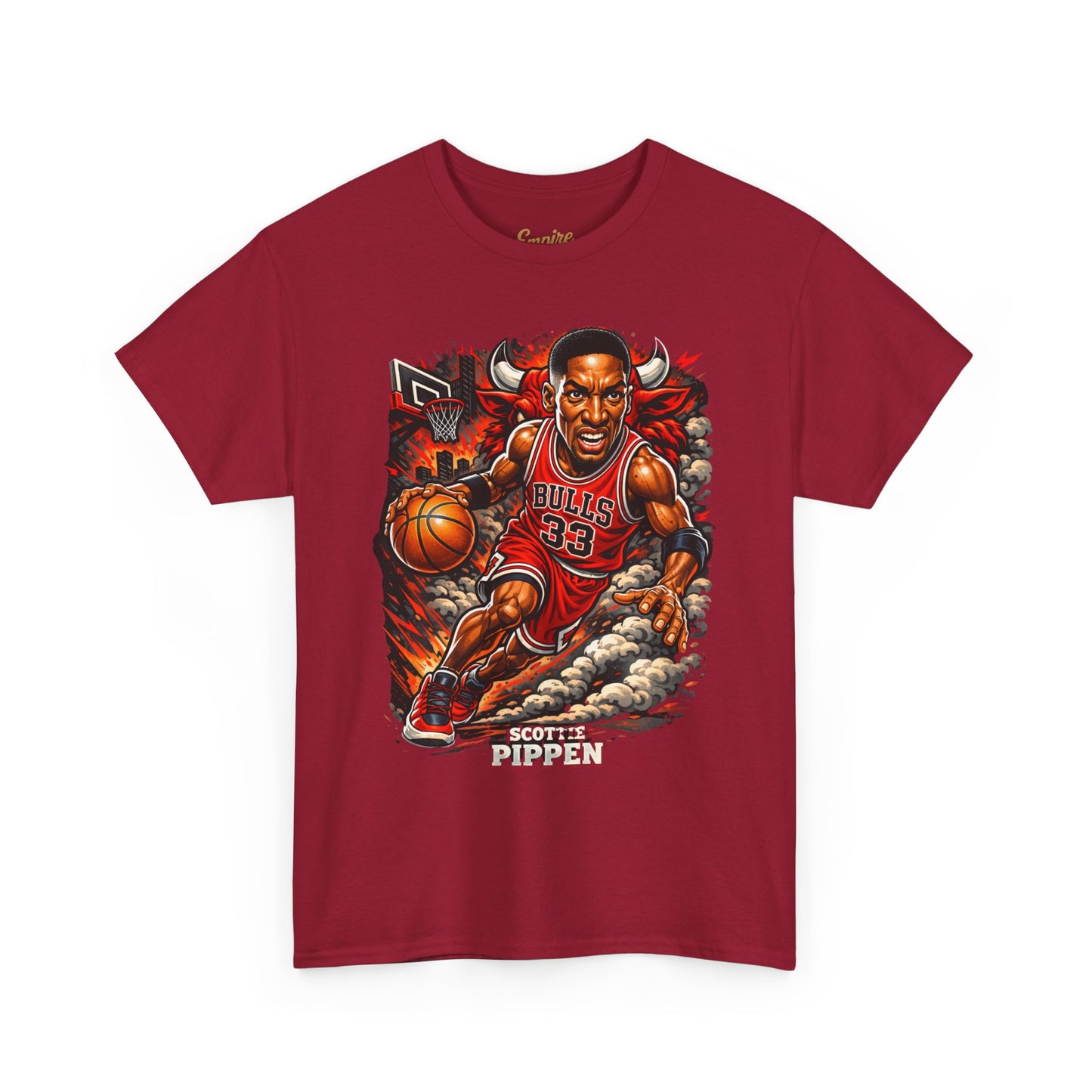Pippen #33 Basketball Tee — Retro Chicago Bulls Scott Pippen Jersey Shirt