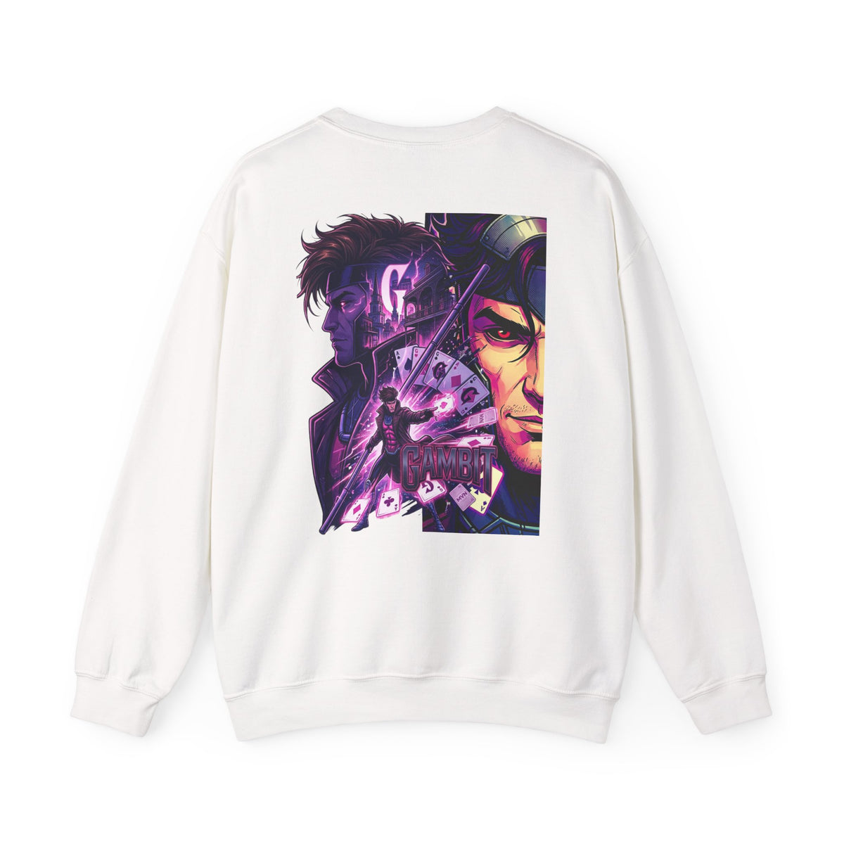 Gambit Inspired Crewneck Sweatshirt — Gambit X Men Graphic