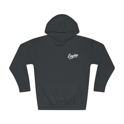 Empire Signature Embroidered Hoodie — Minimal Fleece with White 'Empire' Logo