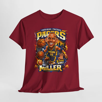 Pacers Miller 3-Point King Basketball T-Shirt