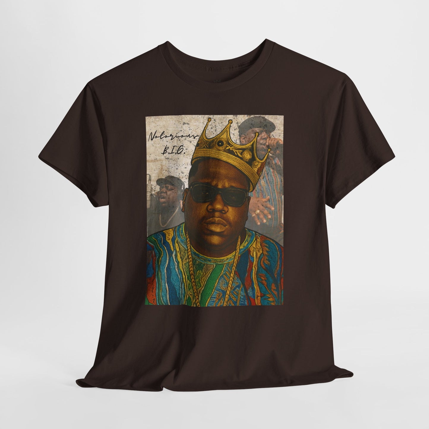 Retro Biggie Smalls Hip-Hop Icon Unisex Heavy Cotton Tee
