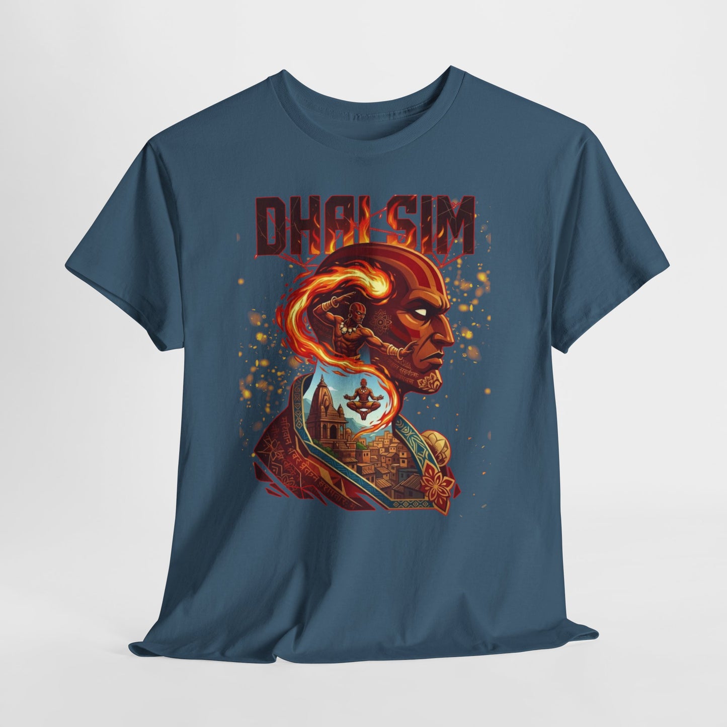 DHALSIM Graphic Tee — Retro Fighting Game Portrait T-Shirt