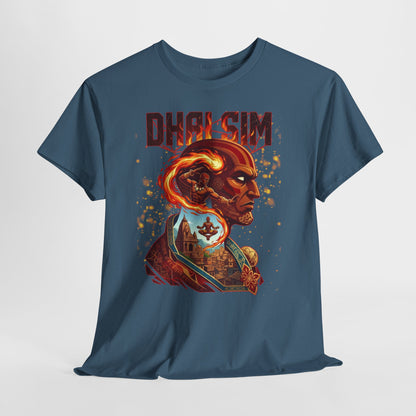 DHALSIM Graphic Tee — Retro Fighting Game Portrait T-Shirt