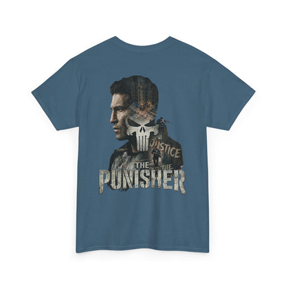 Punisher Graphic Tee — Skull Logo Front & The Punisher Portrait Back