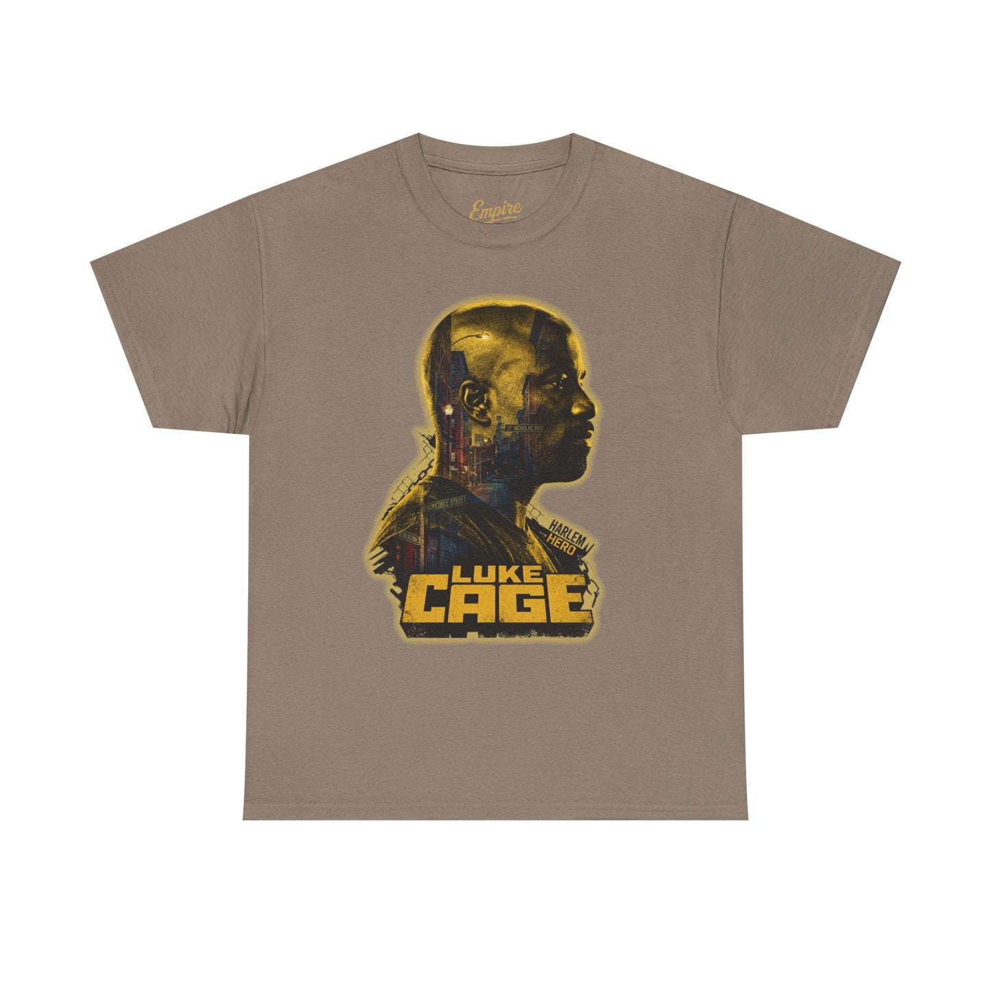 Luke Cage Profile Graphic Tee — Retro Marvel Street Hero T‑Shirt