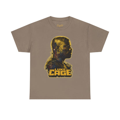 Luke Cage Profile Graphic Tee — Retro Marvel Street Hero T‑Shirt
