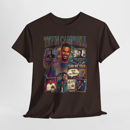 Tevin Campbell Tribute T‑Shirt — 'Can We Talk' Retro Collage Tee