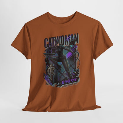 Catwoman Graphic Tee — Selina Kyle Comic Art T‑Shirt