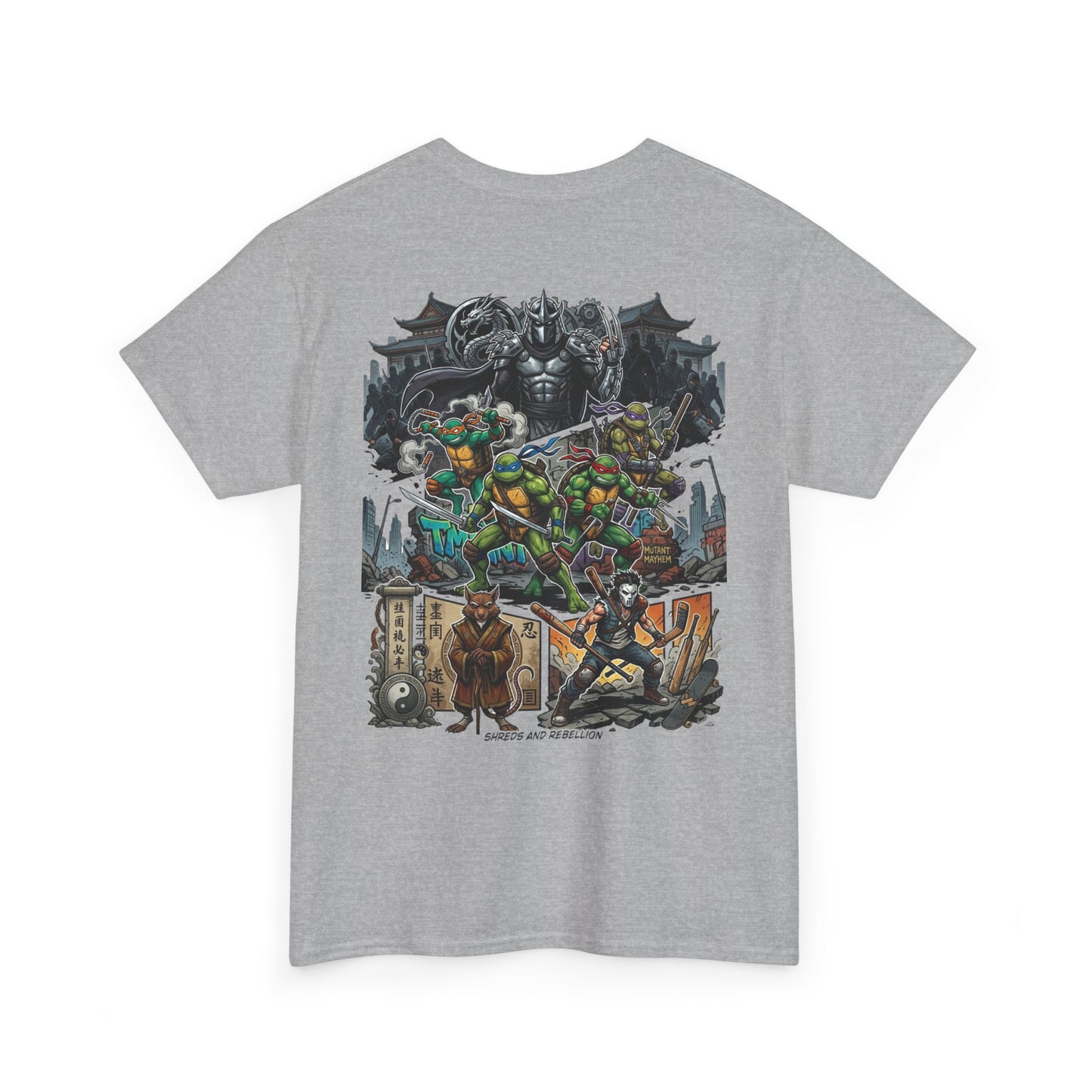 Teenage Mutant Ninja Turtles Graphic Tee — Retro Comic Backprint