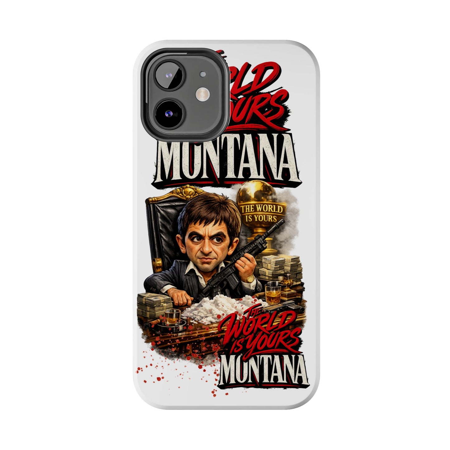 Tony Montana "The World Is Yours" Vintage Caricature Tough Phone Case